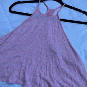 pink flowy tank top